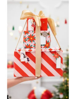 12 Etiquettes En Carton Petit Train De Noël 8,5 X 7 Cm -Decoration Magasin 12 etiquettes en carton petit train de noel 8 5 x 7 cm 338233 2