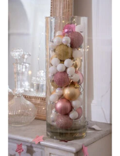 18 Mini Boules De Noël Blanches 3 Cm -Decoration Magasin 18 mini boules de noel blanches 3 cm 335915