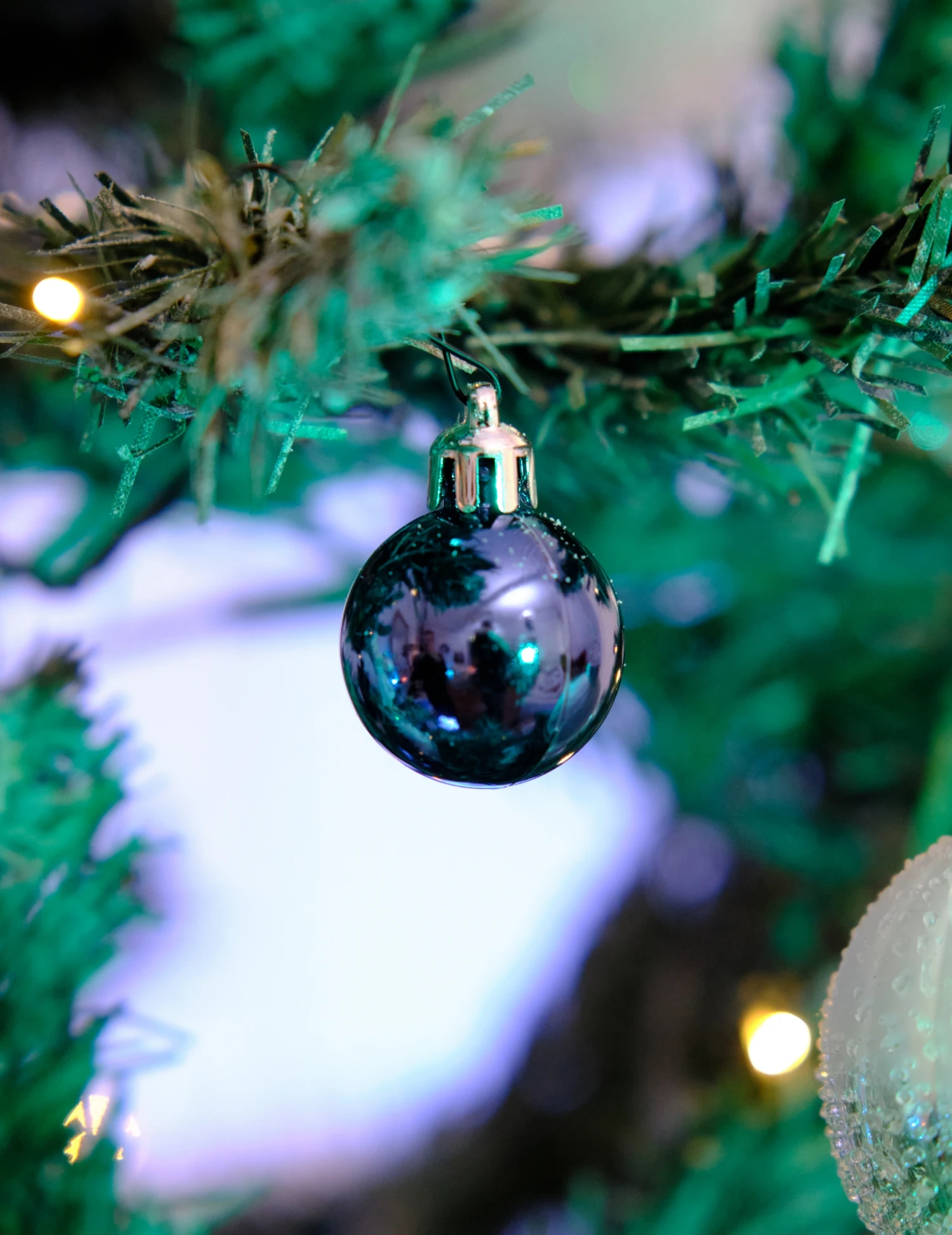 18 Mini Boules De Noël Bleu Nuit 3 Cm 4 18 Mini Boules De Noël Bleu Nuit 3 Cm – Image 2