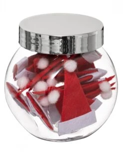 18 Petites Décorations Bonnet De Noël 8 Cm