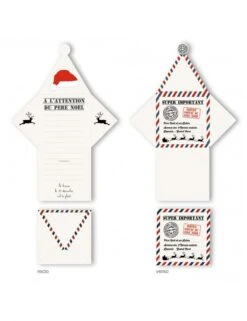 2 Lettres Au Père Noël Blanches