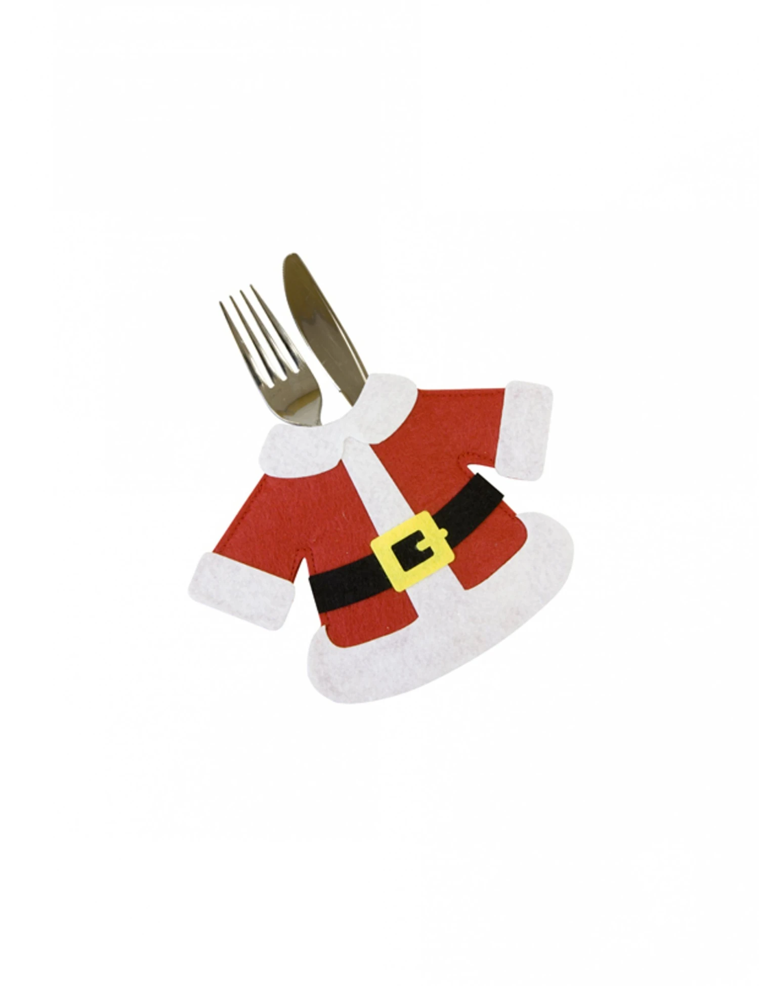 2 Porte Couverts Manteau Père Noël Rouge 14 X 19 Cm 3 2 Porte Couverts Manteau Père Noël Rouge 14 X 19 Cm