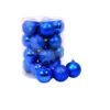 20 Boules De Noël Bleu Roi 8 Cm -Decoration Magasin 20 boule de noel bleu nuit 8 cm 336393