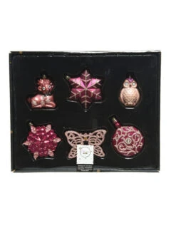 Decoration Magasin -Decoration Magasin 20 suspensions pour sapin roses 7 cm 336531 3