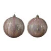 4 Boules De Noël Paillettes Rose Et Or 8 Cm 2 4 Boules De Noël Paillettes Rose Et Or 8 Cm -Decoration Magasin 4 boules pour sapin brillantes roses 8 cm 336507 3