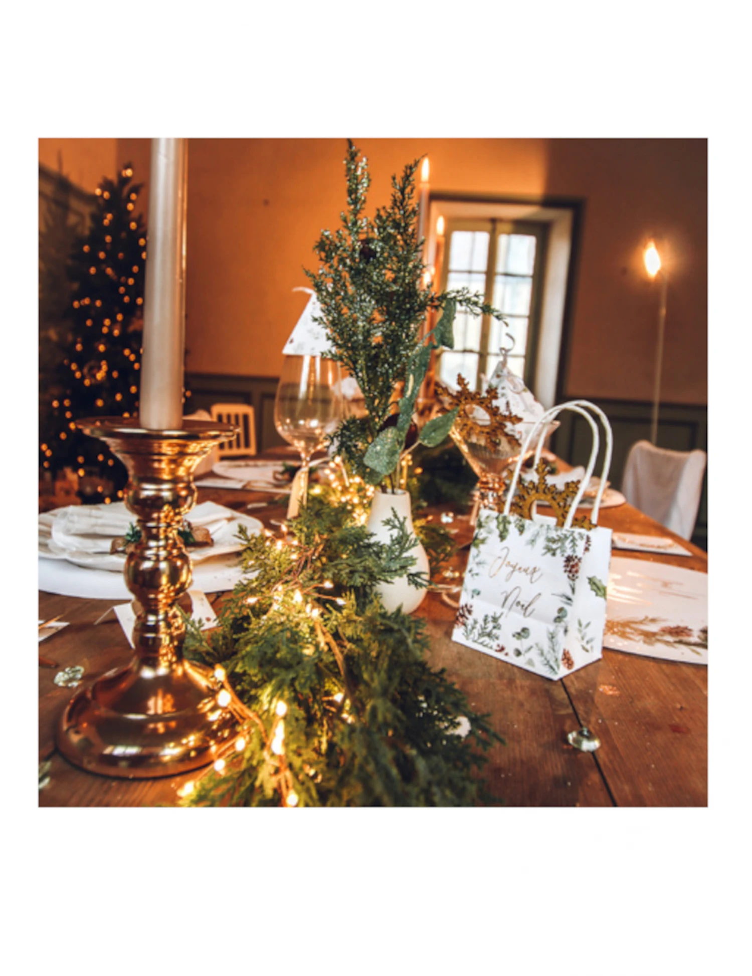 4 Sacs Joyeux Noël Forêt Enchantée 10 X 11 X 7cm 4 4 Sacs Joyeux Noël Forêt Enchantée 10 X 11 X 7cm – Image 2