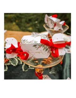 8 Contenants Papillotes Joyeux Noël Tradi Chic 14,5 X 4 X 4 Cm -Decoration Magasin 8 contenants papillotes joyeux noel tradi chic 14 5 x 4 x 4 cm 341246 1