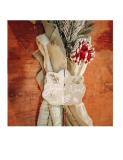 8 Ronds De Serviette Noël Botanique Vert De Gris 22,5 X 5,5cm -Decoration Magasin 8 ronds de serviette noel botanique vert de gris 22 5 x 5 5cm 341318 1