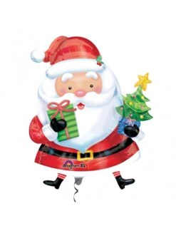 Ballon Géant En Aluminium Père Noël 78 X 66 Cm