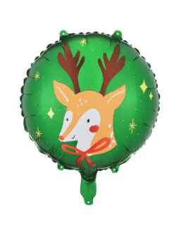 Ballon Aluminium Renne Du Père Noël 45 Cm