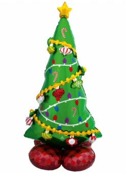 Ballon Aluminium Géant AirLoonz Sapin De Noël 149 X 78 Cm