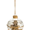 Boule De Noël En Verre Bois Et Jute 8 Cm -Decoration Magasin boule de noel en verre avec jute 8cm 336003