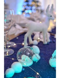 Boule De Noël En Verre Avec Ours Polaire 6 Cm -Decoration Magasin boule de noel en verre avec ours polaire 6 cm 336337 1