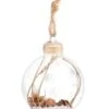 Boule De Noël En Verre Avec Pommes De Pin 6 Cm -Decoration Magasin boule de noel en verre avec pommes de pin 6 cm 334797 2