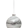 Boule De Noël En Verre Effet Marbre 8 Cm -Decoration Magasin boule de noel en verre marbre 336215