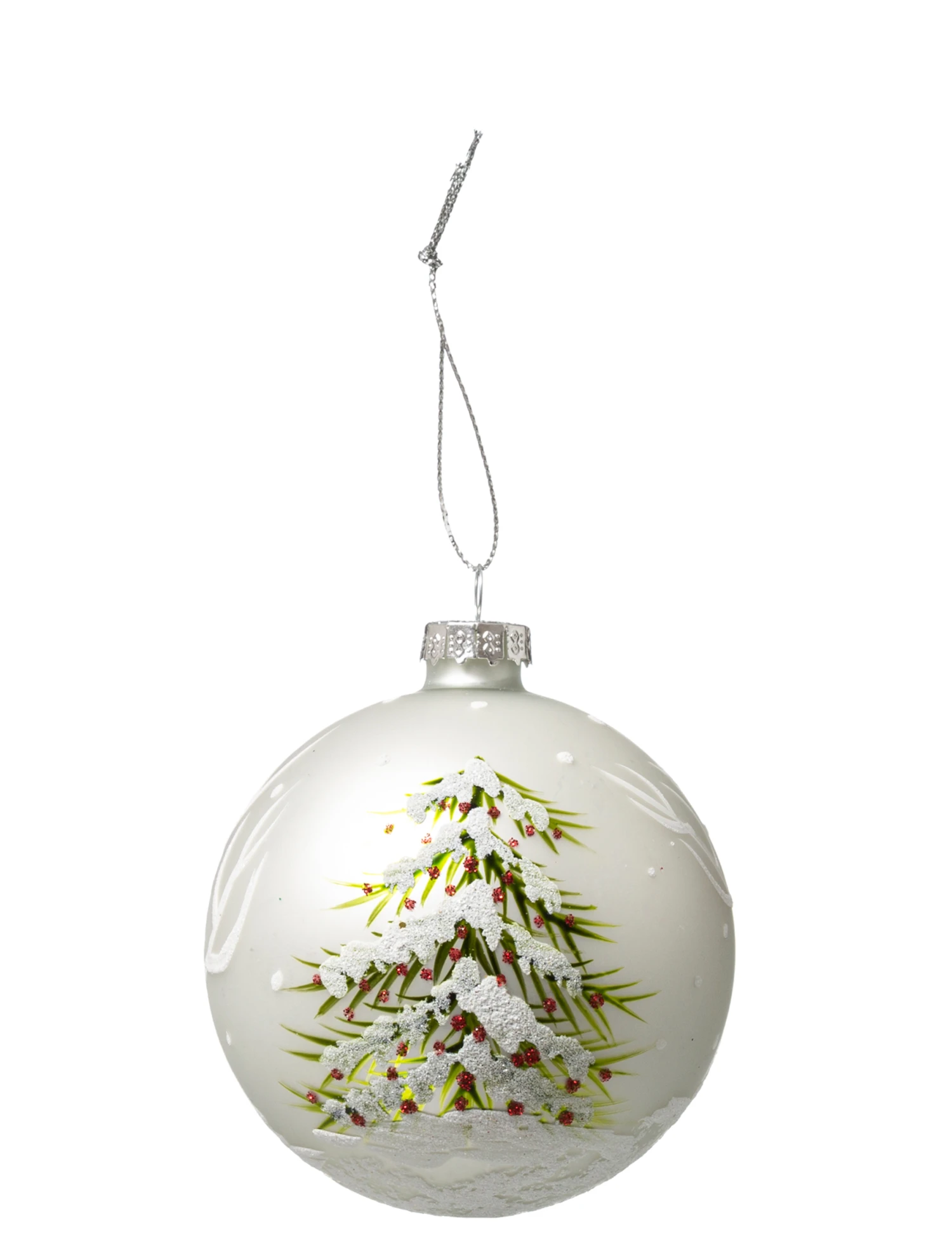 Boule De Noël En Verre Motif Sapin 8 Cm 3 Boule De Noël En Verre Motif Sapin 8 Cm