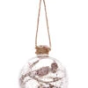 Boule De Noël En Verre Petite Fiole Givrée 9 Cm -Decoration Magasin boule de noel en verre petite fiole givree 9 cm 338125
