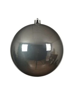 Boule De Noël Géante Argentée 20 Cm