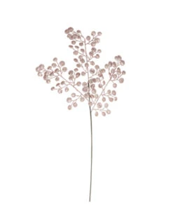 Branche Brindilles De Noël Rose Gold Givré 72 Cm