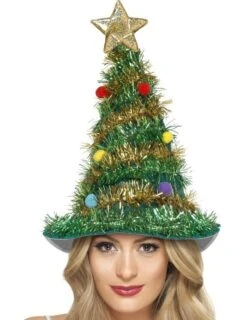 Chapeau Sapin Décoré Adulte Noël