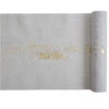 Chemin De Table En Coton Joyeux Noël Gris Et Doré 28 Cm X 3 M -Decoration Magasin chemin de table en coton joyeux noel etoile gris et dore metallise 28 cm x 3 m 317343