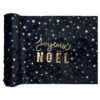 Chemin De Table En Polyester Joyeux Noël Marine Et Or 3 M X 28 Cm -Decoration Magasin chemin de table en polyester joyeux noel marine et or 3 m x 28 cm 333503 2