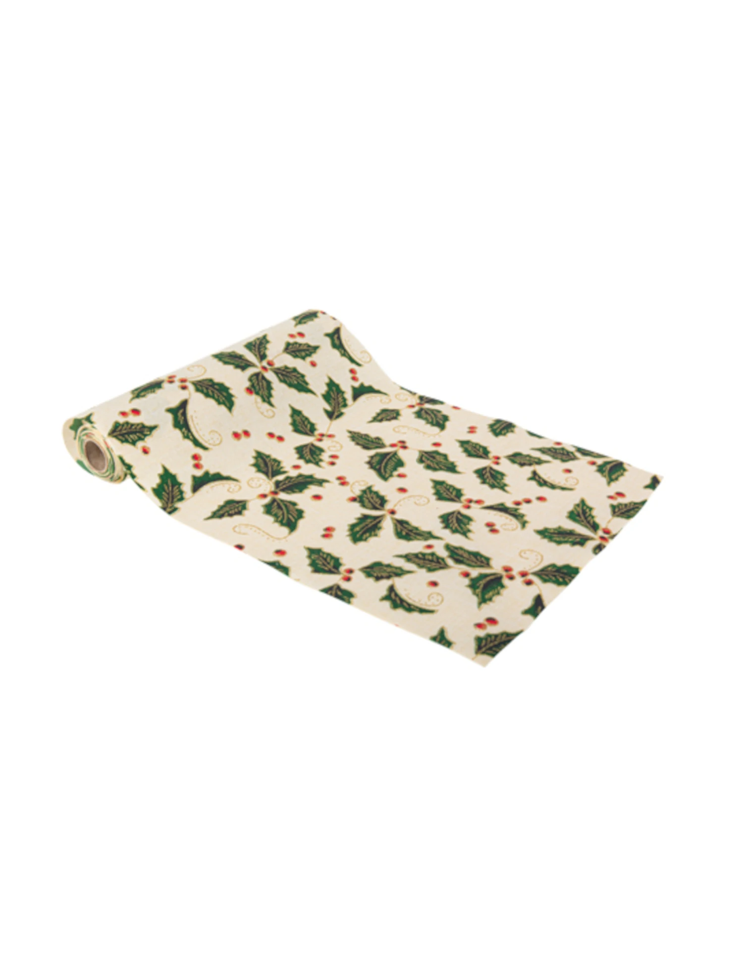 Chemin De Table Lin Et Paillettes Houx De Noël 28cm X 3m 3 Chemin De Table Lin Et Paillettes Houx De Noël 28cm X 3m