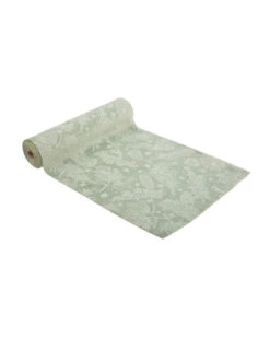 Chemin De Table Noël Botanique Vert De Gris 28cm X 3m