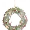 Couronne De Noël Branchage étoilé Et Enneigé 30 Cm -Decoration Magasin couronne de noel branchage etoile 30 cm 335955