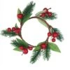 Couronne De Noël Sapin Et Baies Rouges 18 Cm -Decoration Magasin couronne de noel sapin et baies rouges 18 cm 335669 1