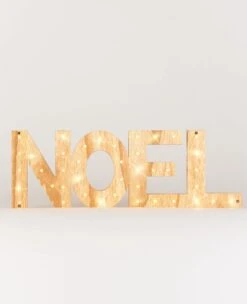 Décoration Lettres Lumineuses Noël 41 LED 44 Cm