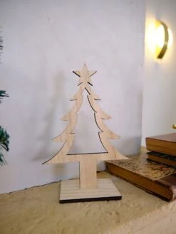 Decoration Magasin -Decoration Magasin decoration sapin de noel en bois 25 cm 237853