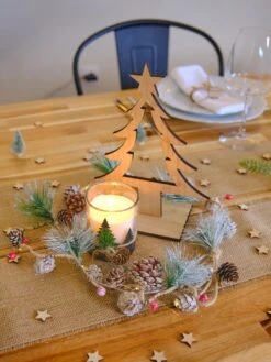 Décoration Sapin De Noël En Bois 25 Cm -Decoration Magasin decoration sapin de noel en bois 25 cm 237853 2