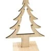 Décoration Sapin De Noël En Bois 25 Cm