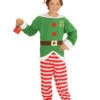 Déguisement Elfe Rayé Enfant Noël -Decoration Magasin deguisement elfe raye enfant noel 224487 1