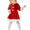 Déguisement Mère Noël Fille -Decoration Magasin deguisement mere noel effet velours fille 171506