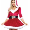 Déguisement Robe Courte Rouge Femme Noël -Decoration Magasin deguisement robe courte rouge femme noel 230778