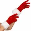Gants Rouge Avec Fourrure Blanche Mère Noël Femme 1 Gants Rouge Avec Fourrure Blanche Mère Noël Femme -Decoration Magasin gants rouge avec fourrure blanche mere noel femme 169571 1