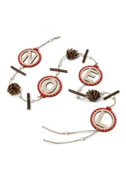 Guirlande De Noël Naturelle Avec Pommes De Pin 120 Cm