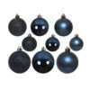 30 Boules De Noël Bleu Nuit 4 à 6 Cm -Decoration Magasin kit 30 boules sapin bleues 336517 2