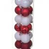 18 Mini Boules De Noël Blanches Et Rouges 3 Cm -Decoration Magasin kit boules de noel blanches et rouge 18 pieces 335919