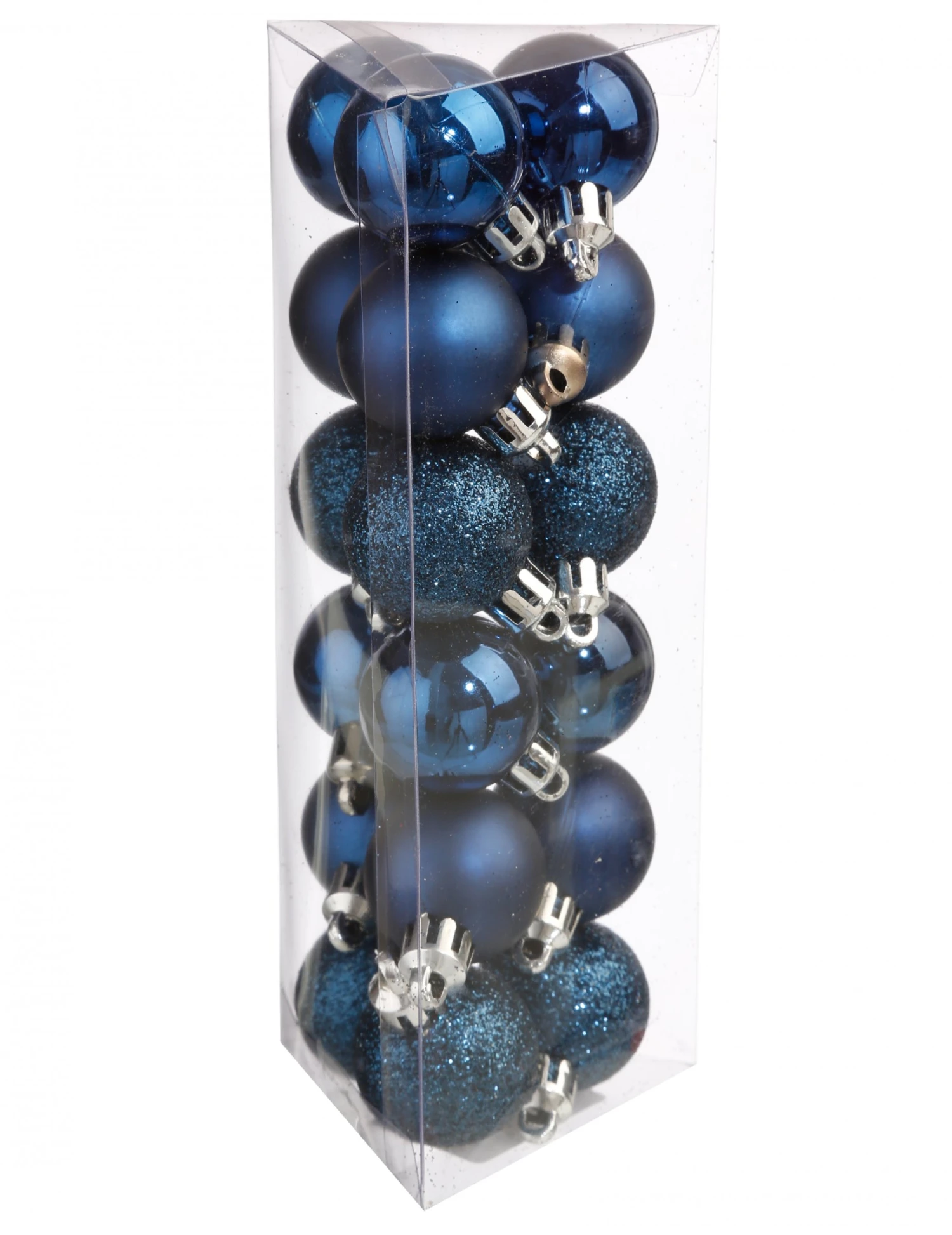 18 Mini Boules De Noël Bleu Nuit 3 Cm 3 18 Mini Boules De Noël Bleu Nuit 3 Cm