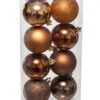 8 Boules De Noël Bronze 7 Cm -Decoration Magasin kit boules de noel bronze 8 pieces 335911
