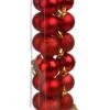 18 Mini Boules De Noël Rouges 3 Cm -Decoration Magasin kit boules de noel rouge 18 pieces 335921