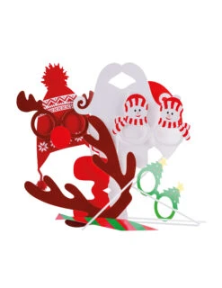 9 Accessoires Photobooth Noël Funny