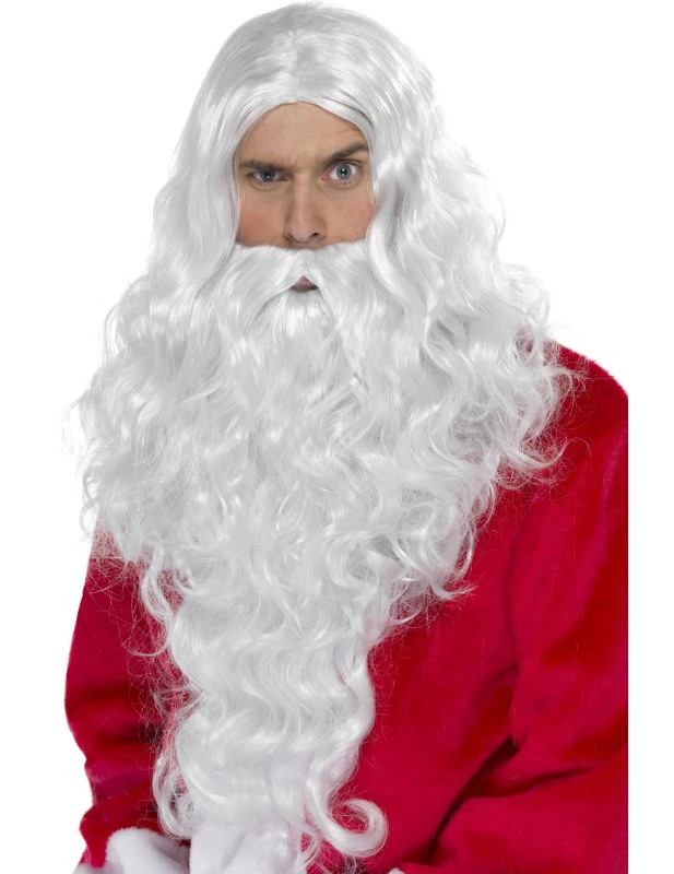 Perruque Et Barbe Père Noël Adulte 3 Perruque Et Barbe Père Noël Adulte