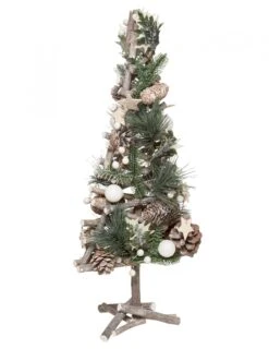 Sapin De Noël En Bois Naturel 55 Cm