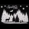 Sticker Pour Vitre Paysage De Noël 29 X 40 Cm -Decoration Magasin sticker paysage 29 x 40 cm 336069