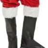 Sur-bottes Luxe Noires Avec Fourrure Père Noël Adulte -Decoration Magasin sur bottes luxe noires avec fourrure pere noel adulte 236087