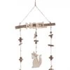 Suspension En Bois Noël Petit Renard 45 Cm